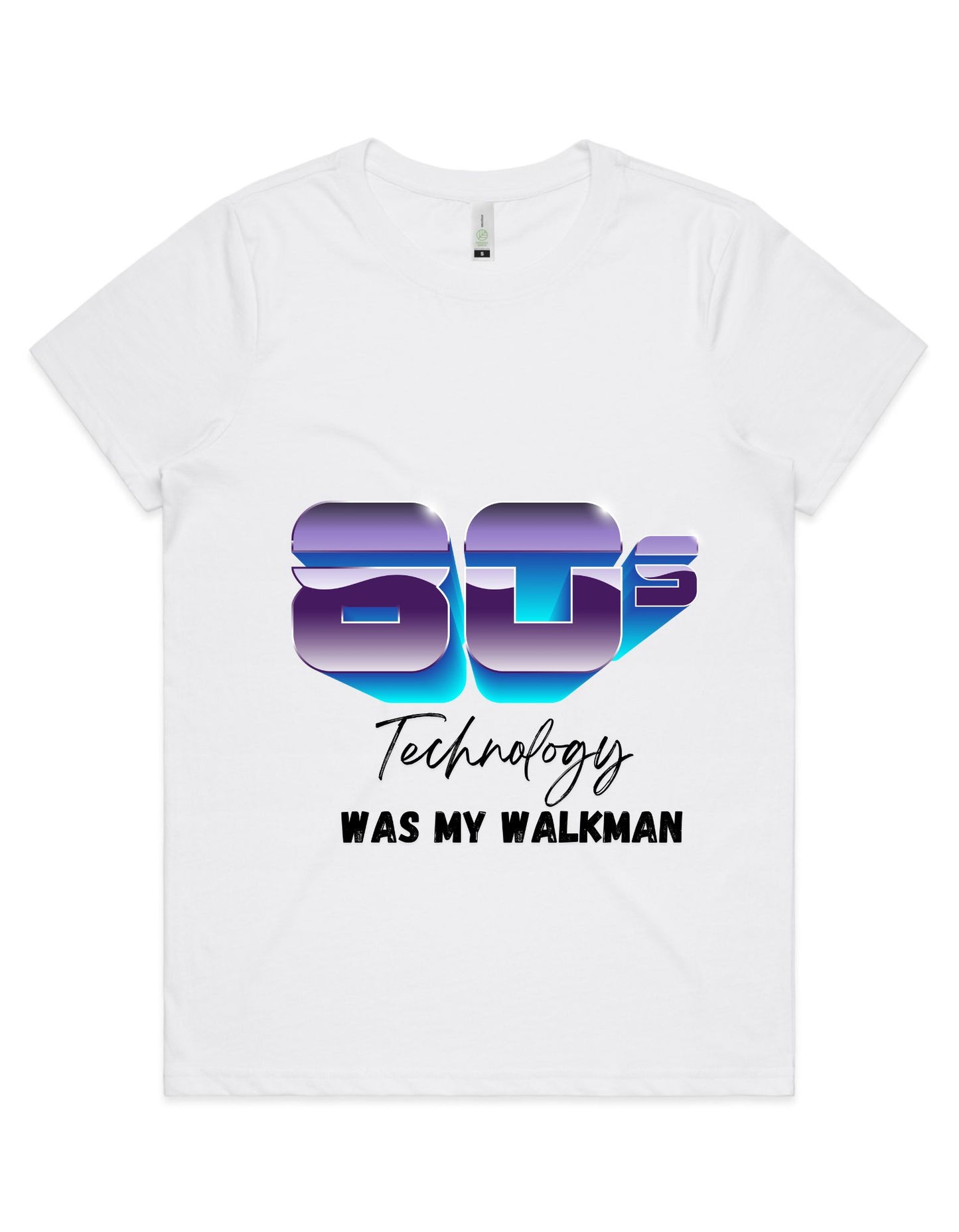 80s TECHNOLOGY Was My Walkman Womens T Shirt