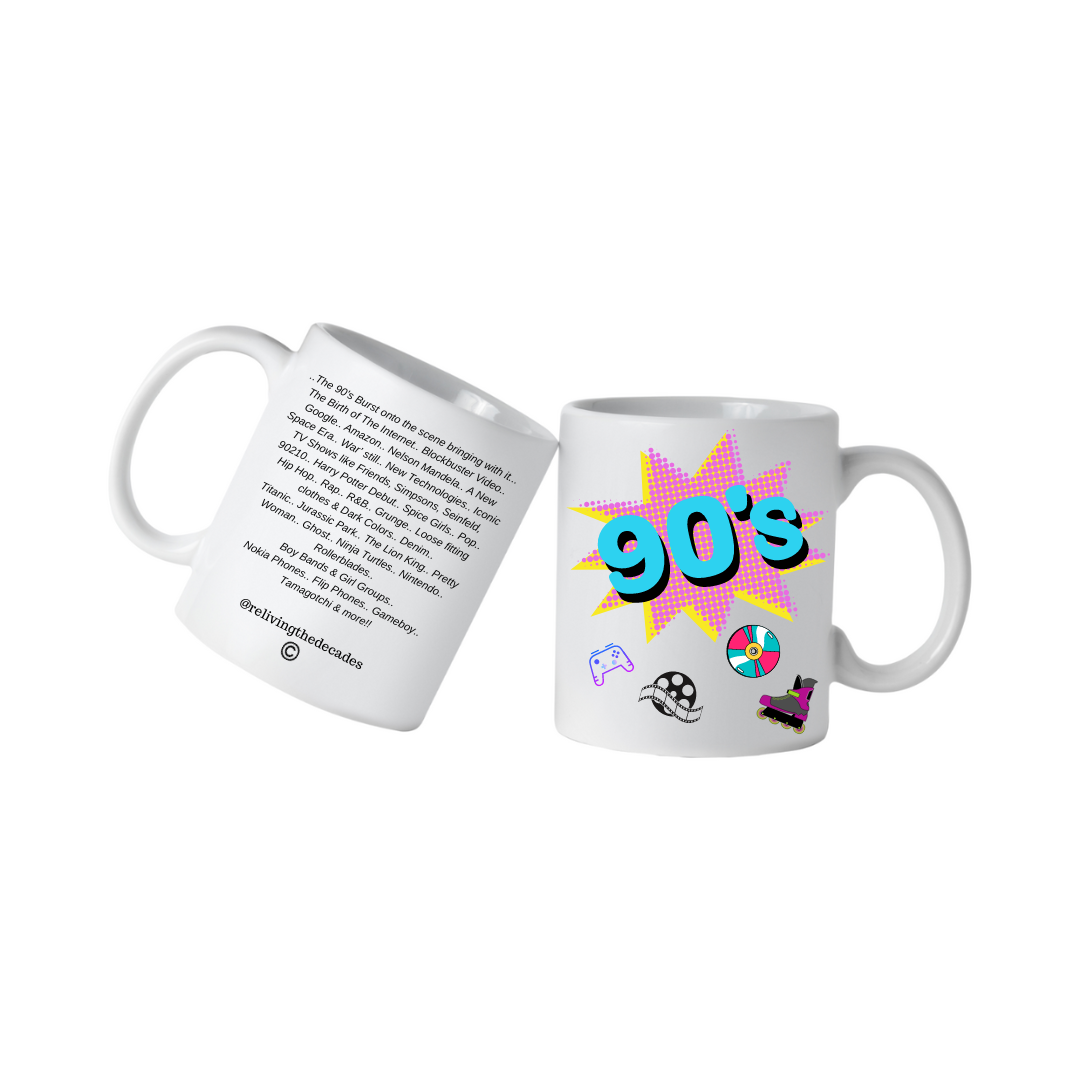 90's AS IF MUG - Reliving The Decades